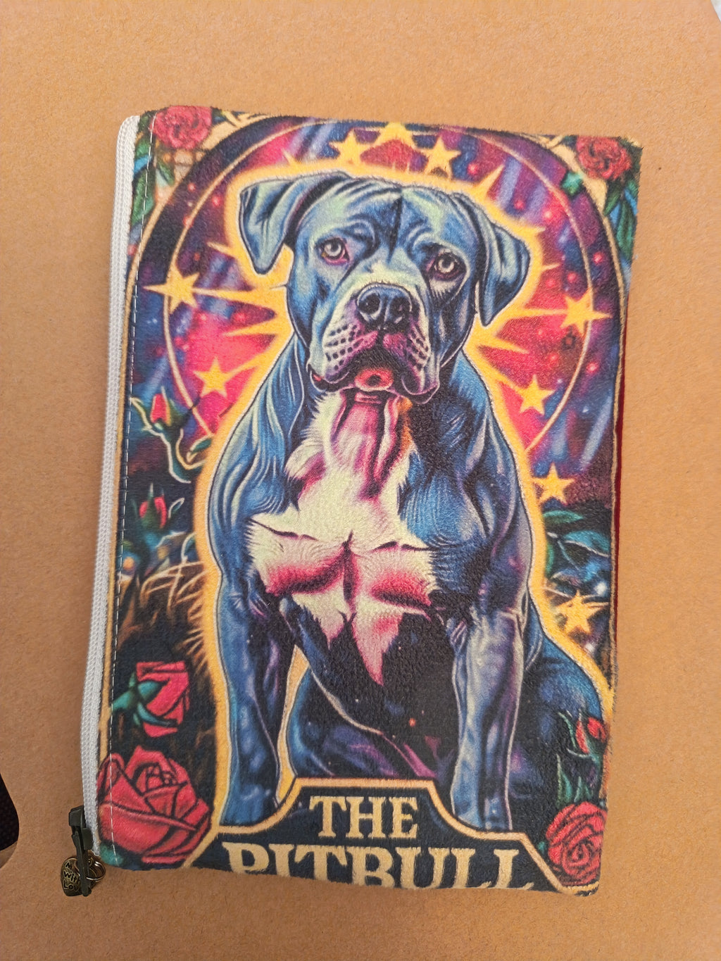 ✨ Pochette illustrée – Pièce unique faite main   HERO DOG