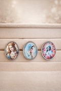 Bague ajustable illustrée – Collection spirituelle
