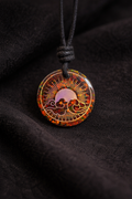Collier Soleil Holographique – Création artisanale